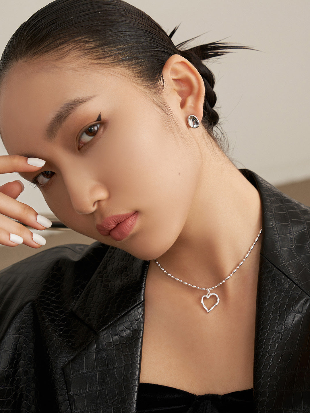 French Elegance Silver Studs