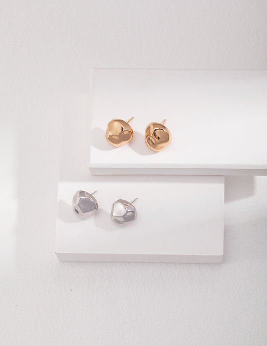 Minimalist Silver Stud Earrings