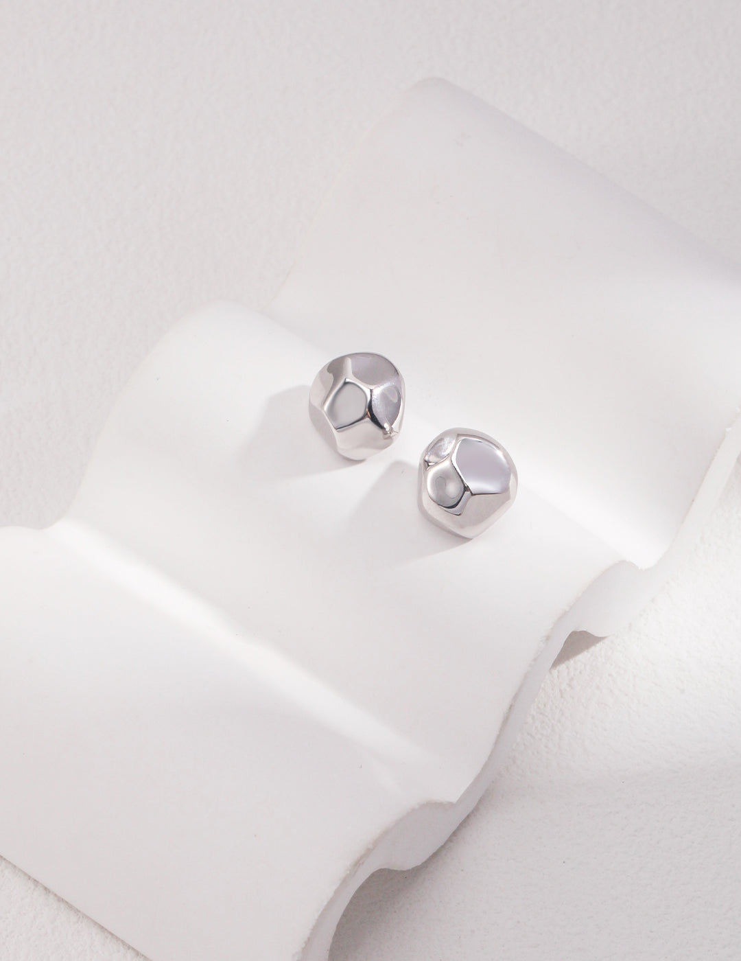 Minimalist Silver Stud Earrings