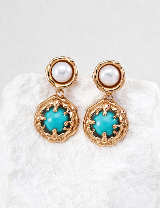 Coral Sea Gemstone Earrings