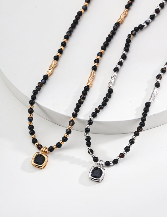 Midnight Mystery Black Onyx Necklace