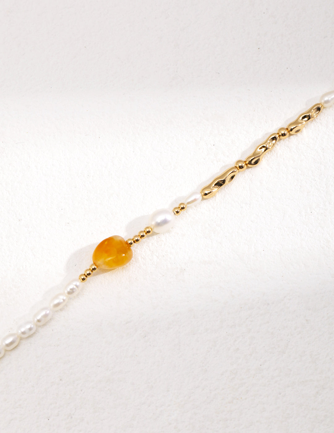 Artisan Baroque Pearl & Tiger Eye Necklace