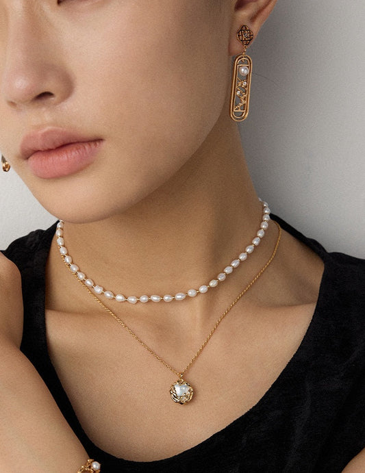 Artisan Baroque Pearl Statement Necklace