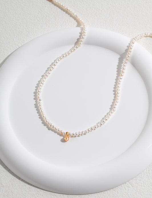 Dainty Potato Pearl Necklace