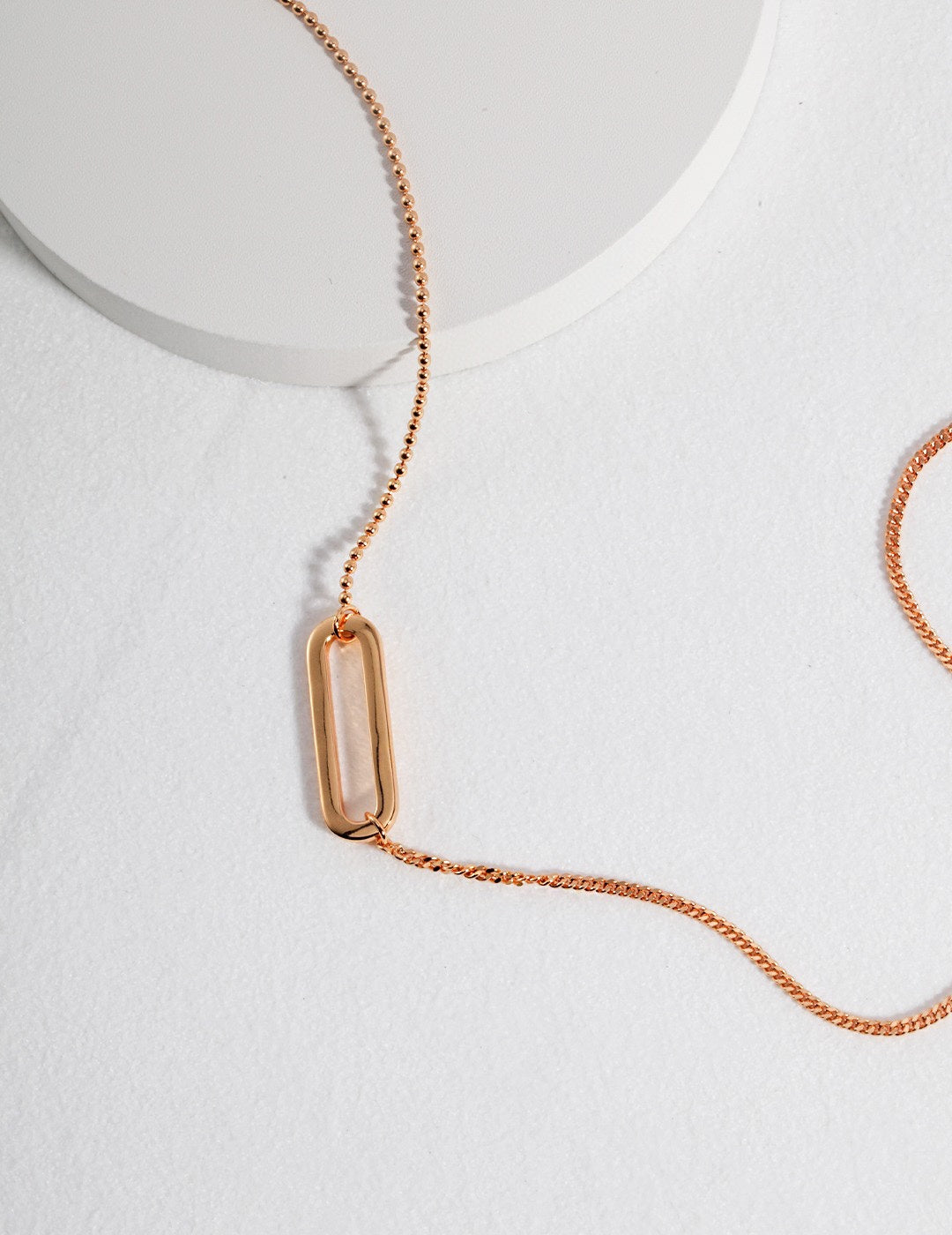 Sleek Geometric Bar Pendant Necklace