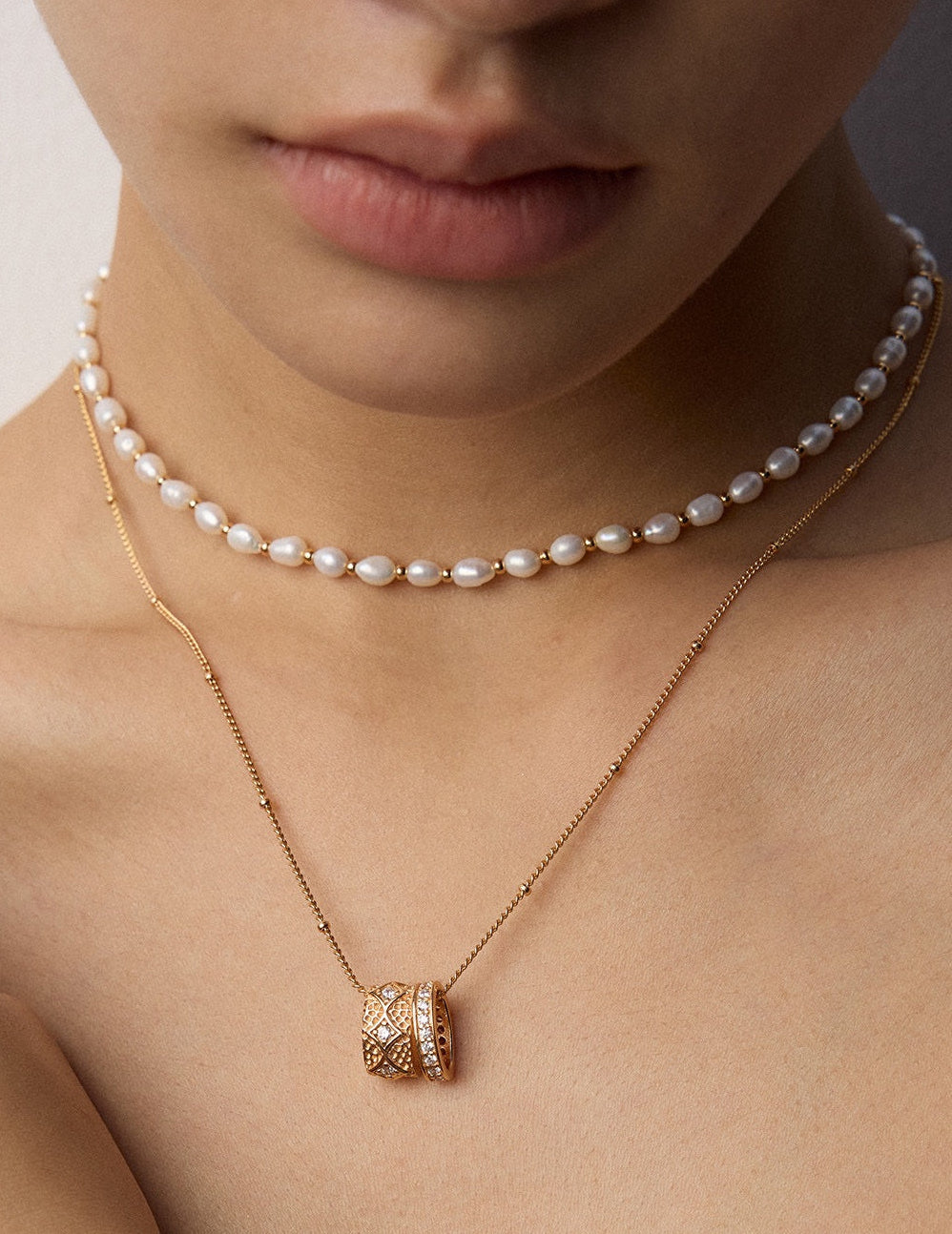 Vintage Pearl Sterling Silver Choker