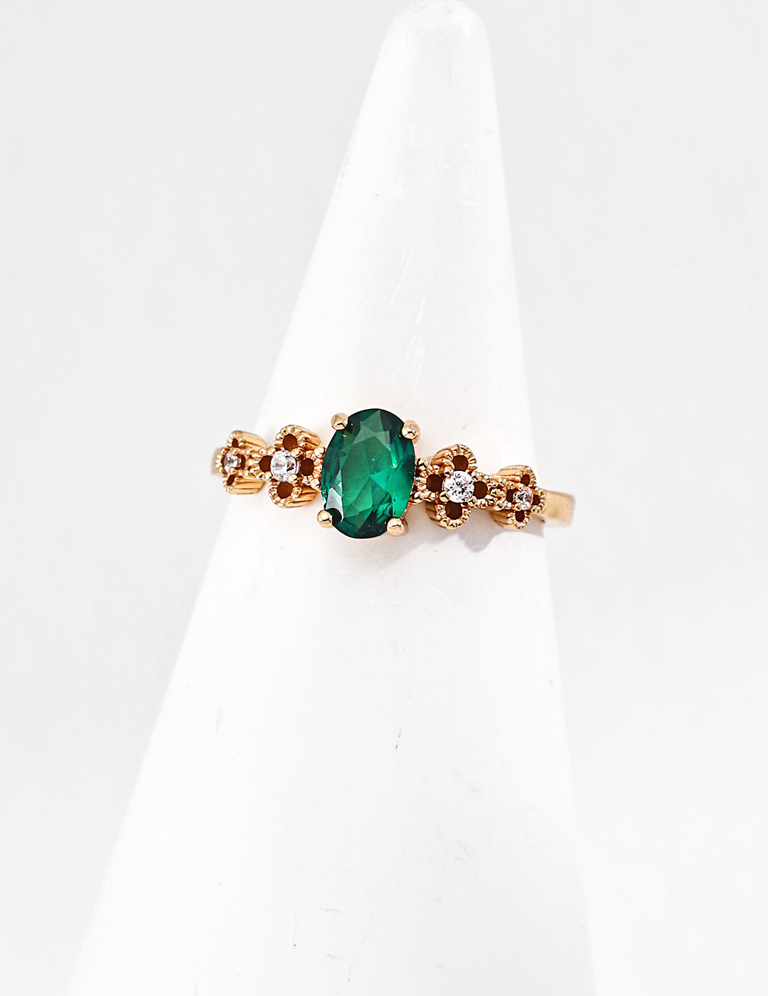 Palace Clover Zircon Ring