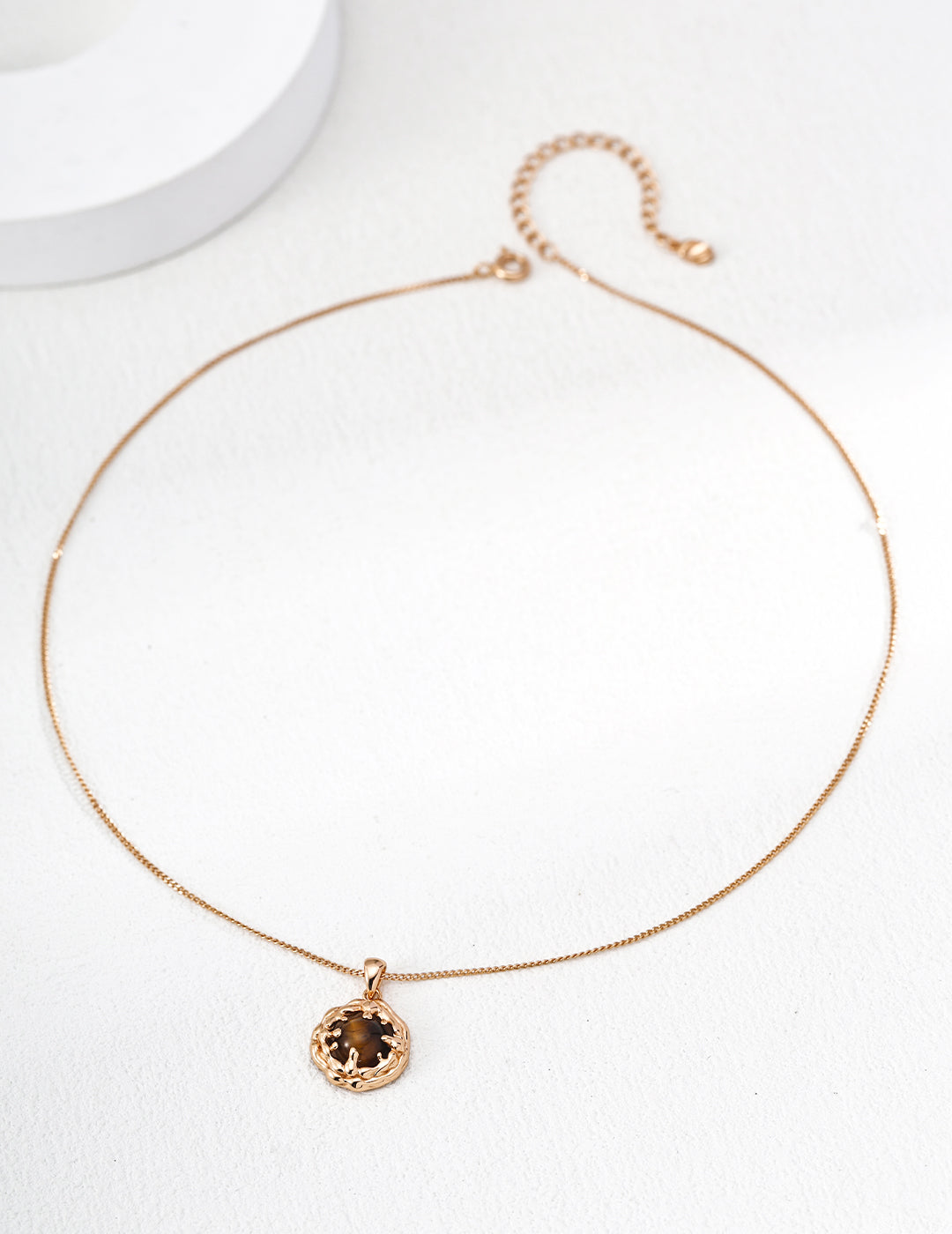 Coral Sea Stone Pendant Necklace