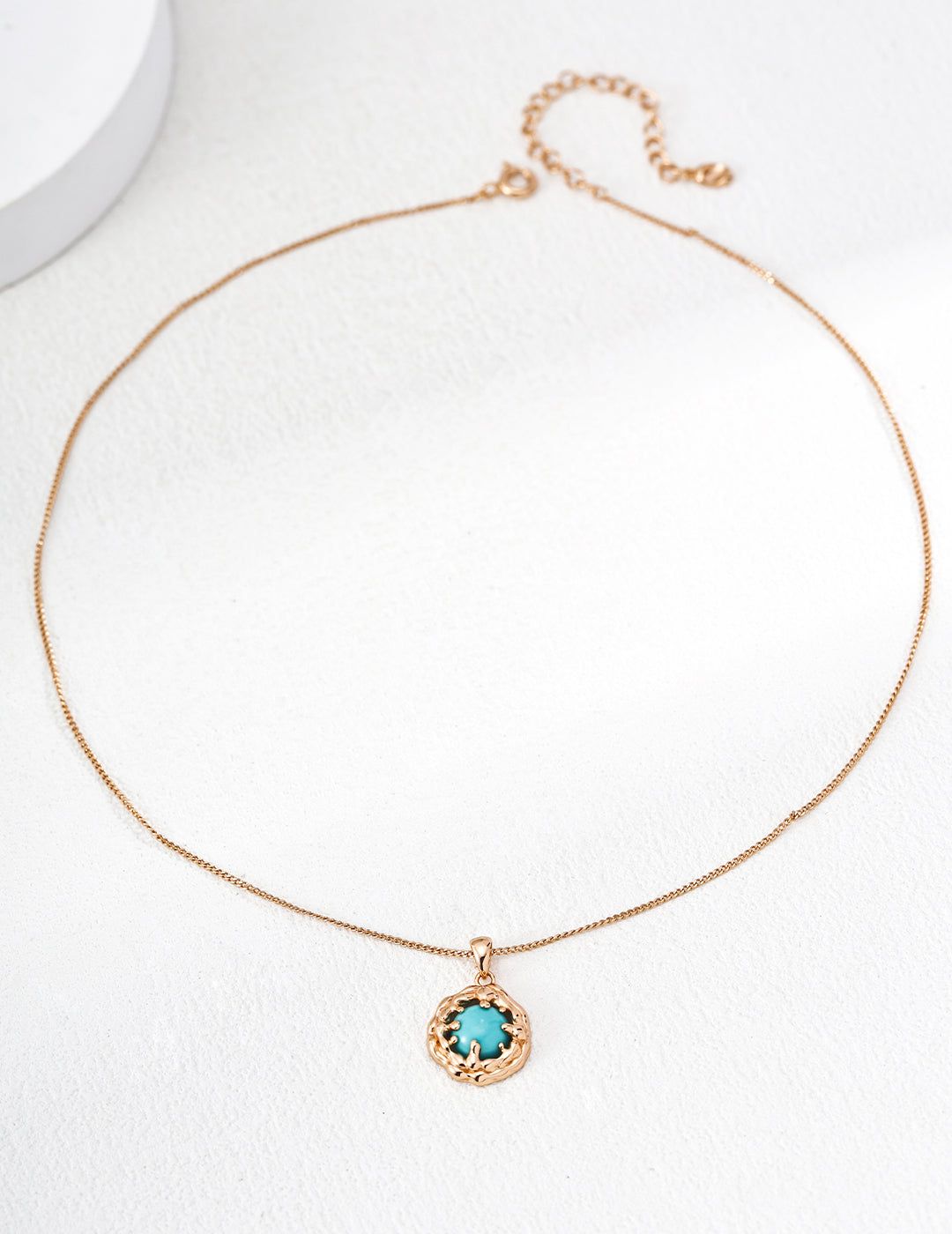 Coral Sea Stone Pendant Necklace