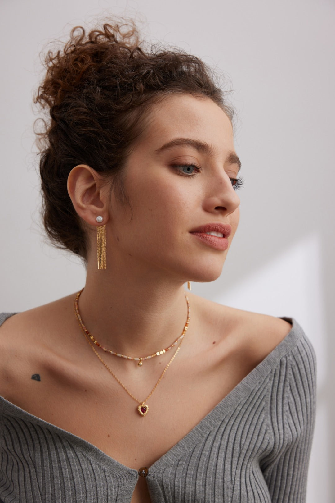 Pearl Cascade Tassel Earrings