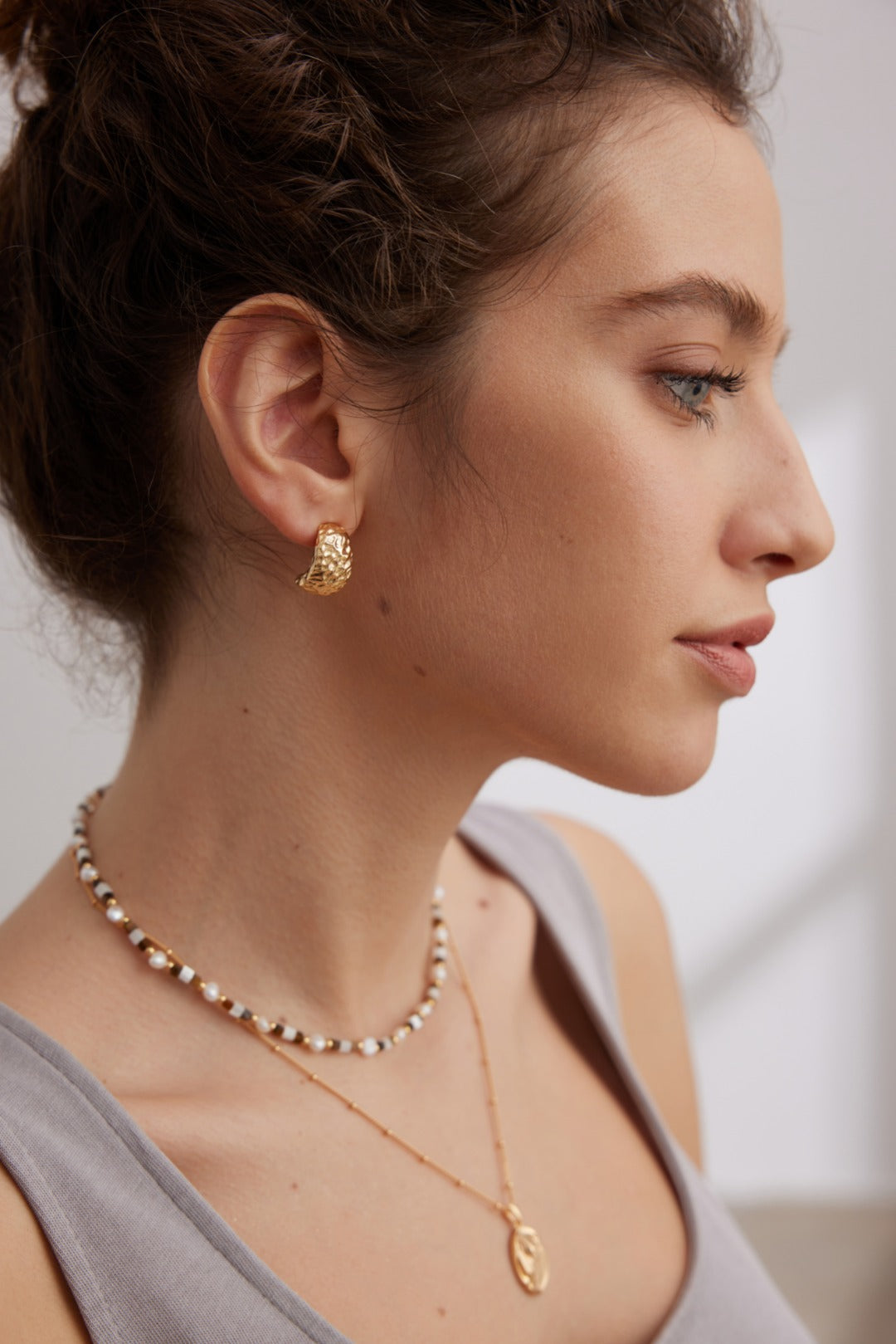 Minimalist French Silver Earrings