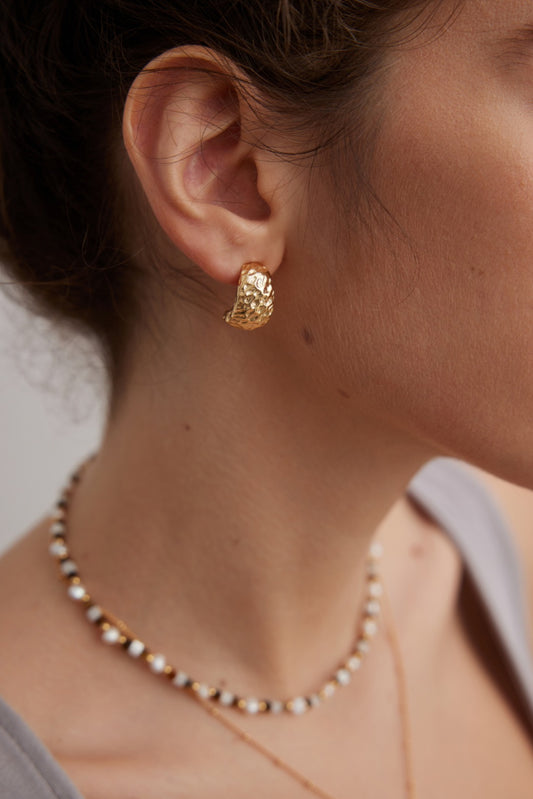 Minimalist French Silver Earrings