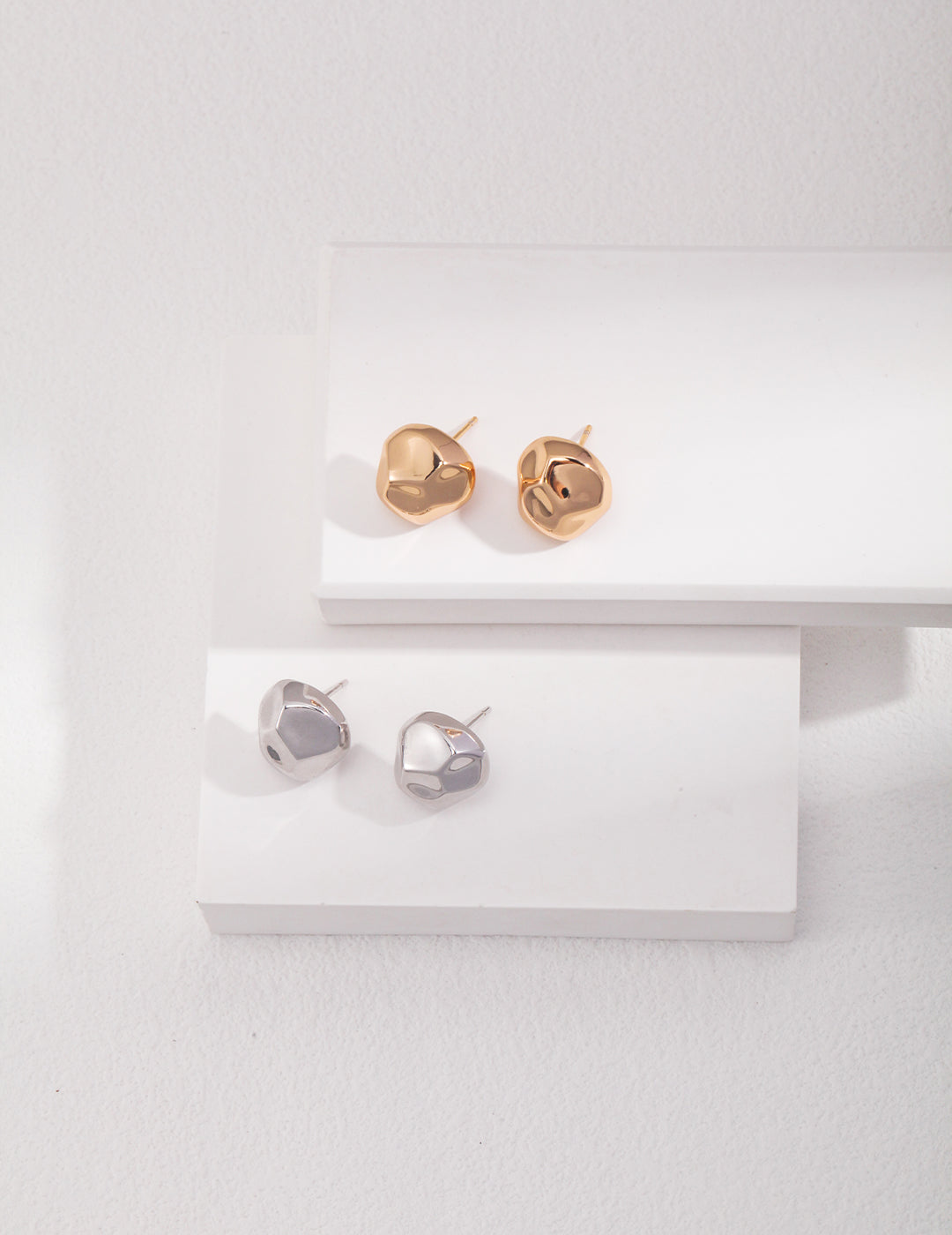 Minimalist Silver Stud Earrings