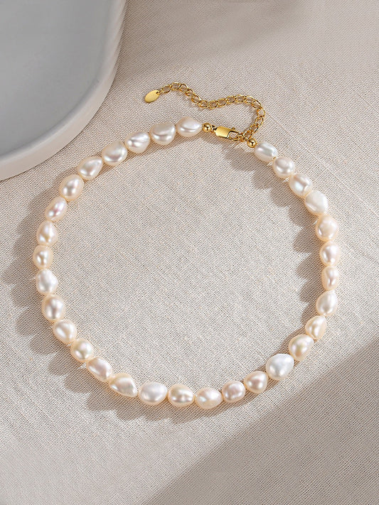 Baroque Pearl S925 Silver Necklace