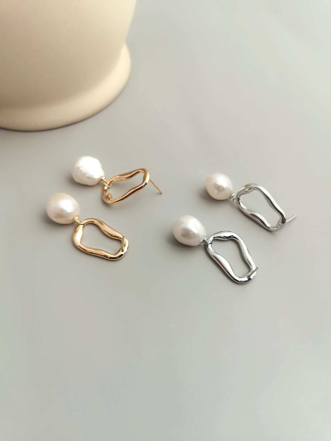 Baroque Irregular Pearl Earrings