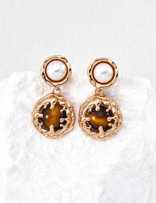 Coral Sea Gemstone Earrings