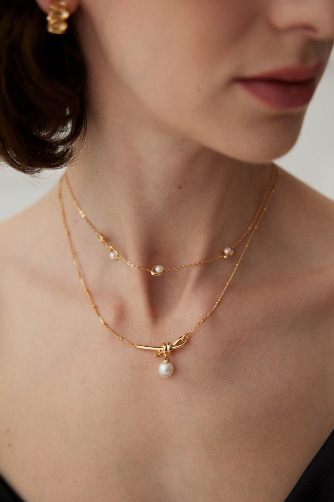 Dainty Natural Pearl Choker