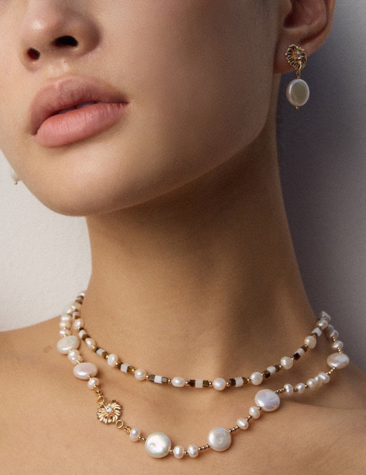 Vintage French Romance Multi-Gem Necklace