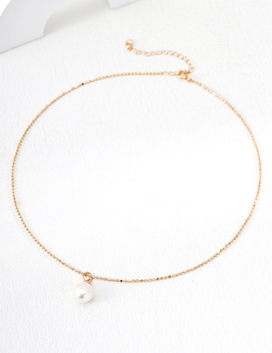 Classic Solitaire Natural Pearl Necklace