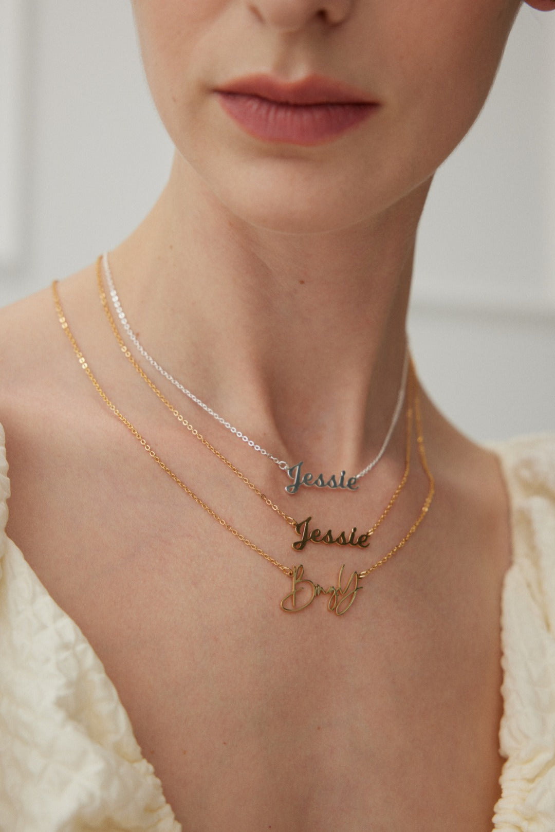 Custom Letter Name Necklace