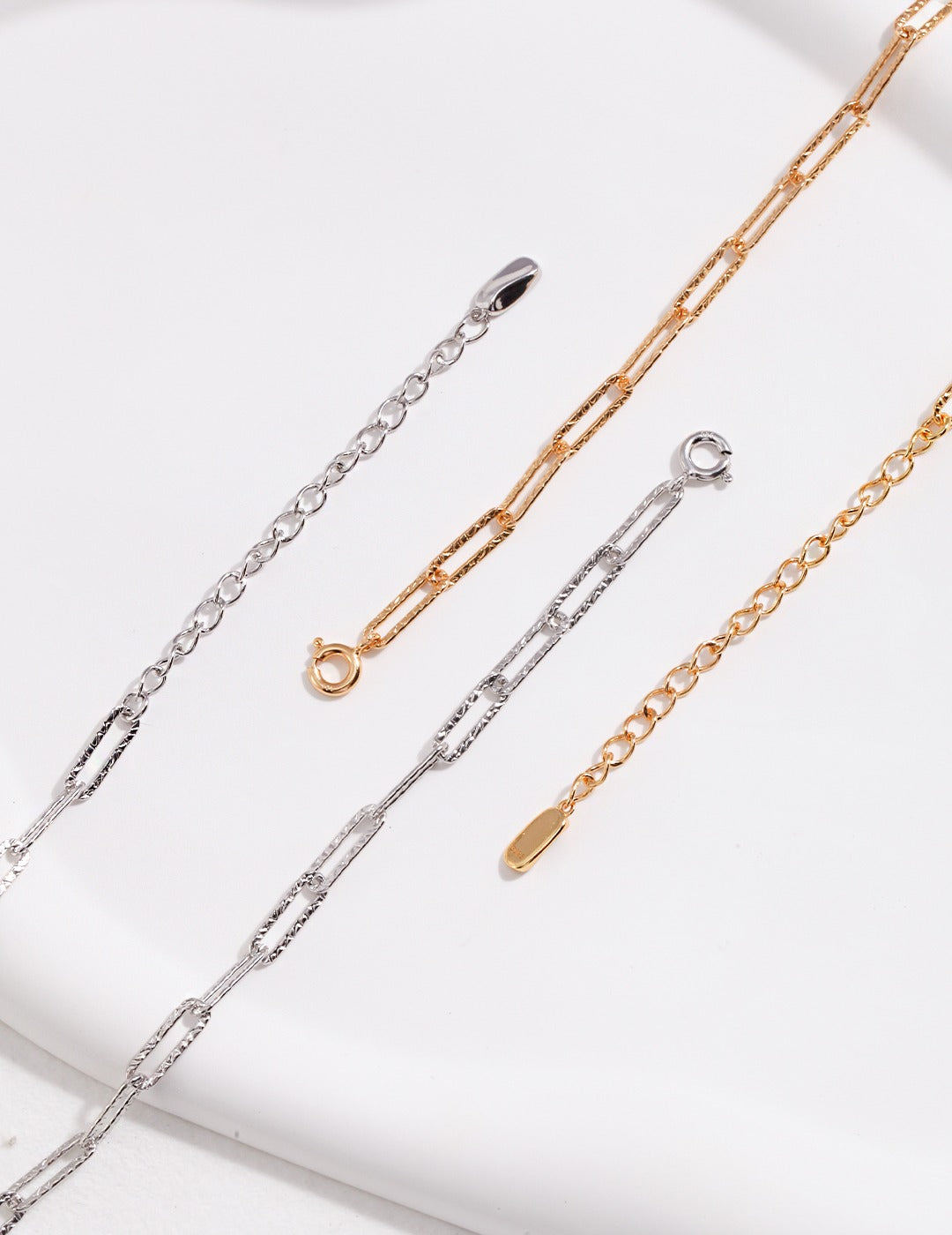 Minimalist Thick Chain Silver Necklace