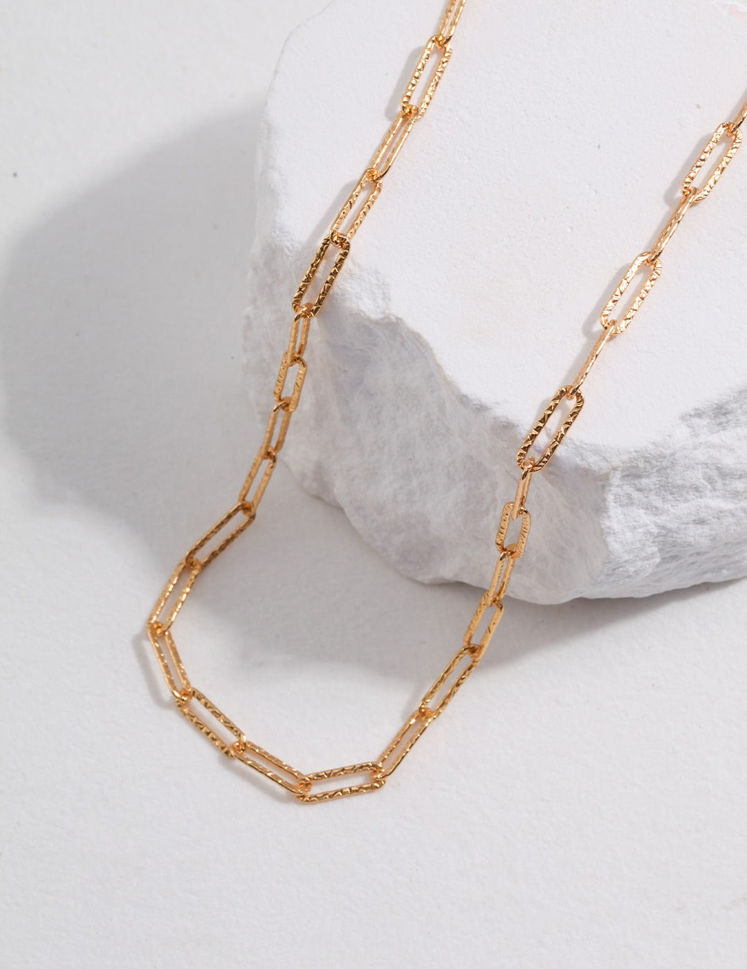 Minimalist Thick Chain Silver Necklace
