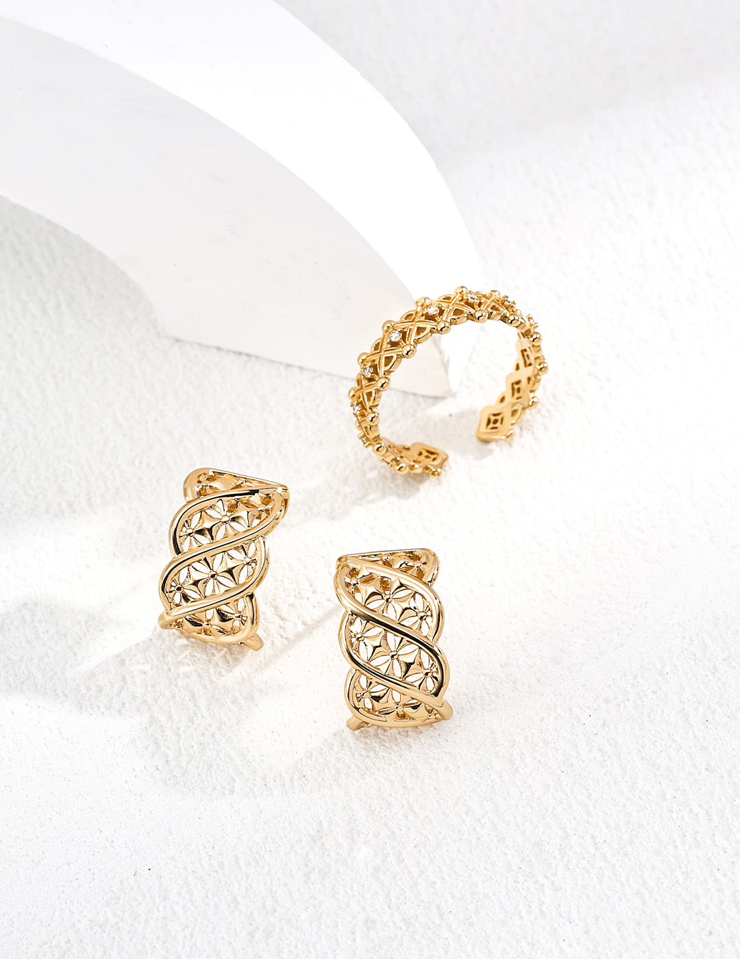 Twisted lines Sterling Silver Earrings