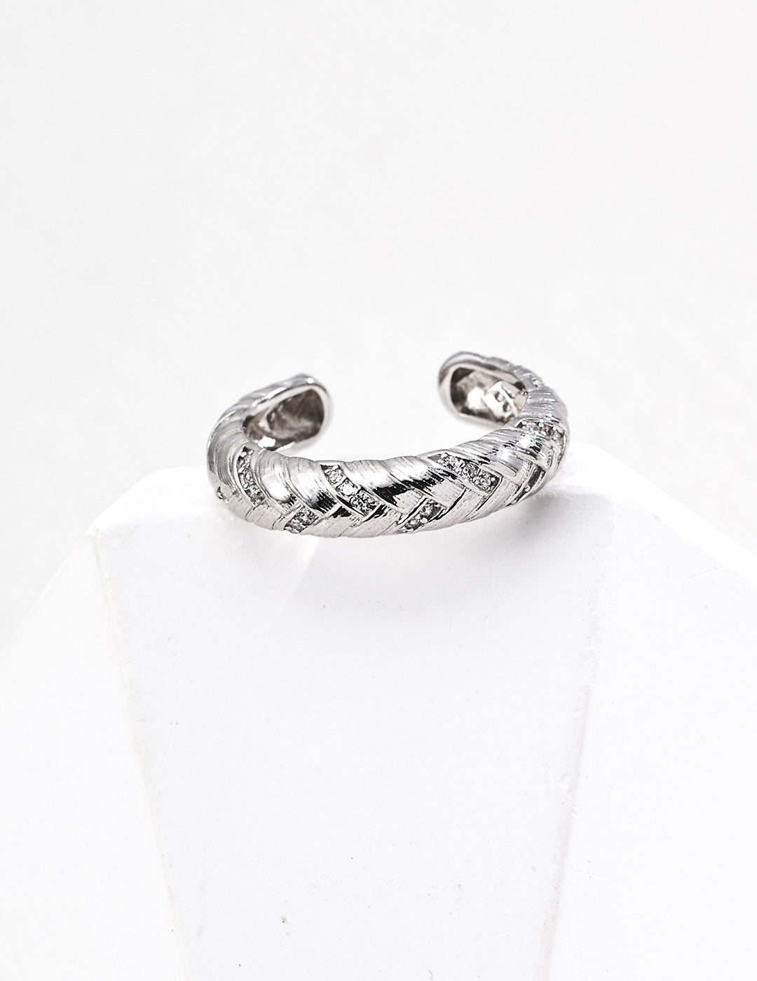 Vintage Spark S925 Zircon Ring