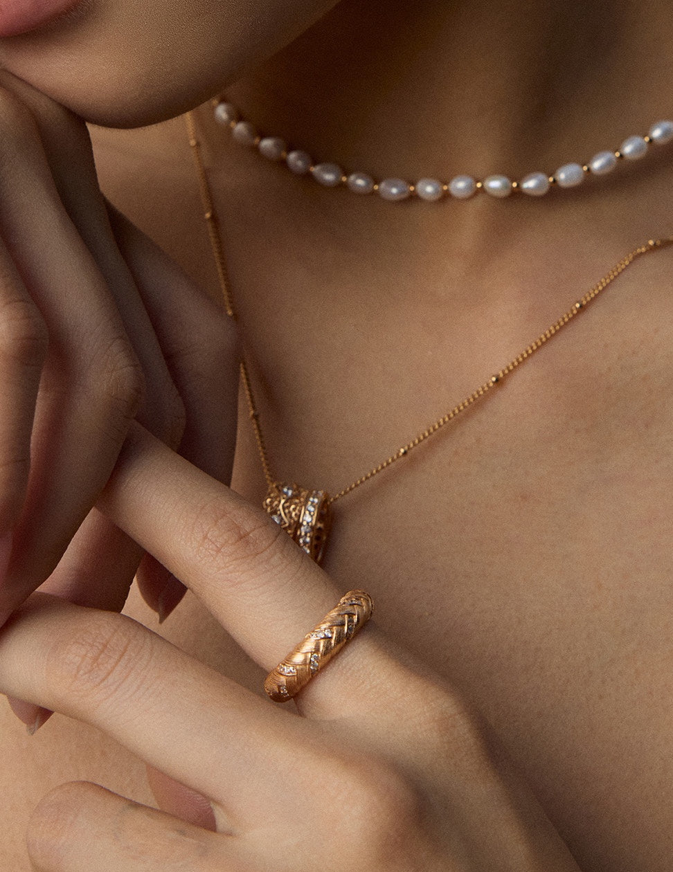 Vintage Spark S925 Zircon Ring