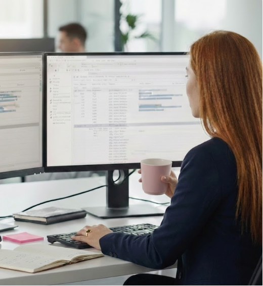 MOMO LUMIÈRE Founder working in Silicon Valley office.